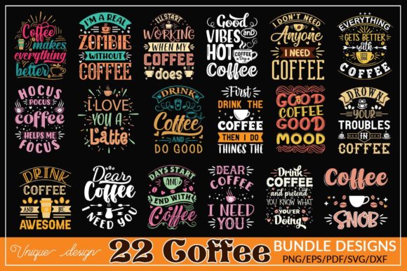 Coffee Tshirt Design Bundle Vol-2 Review