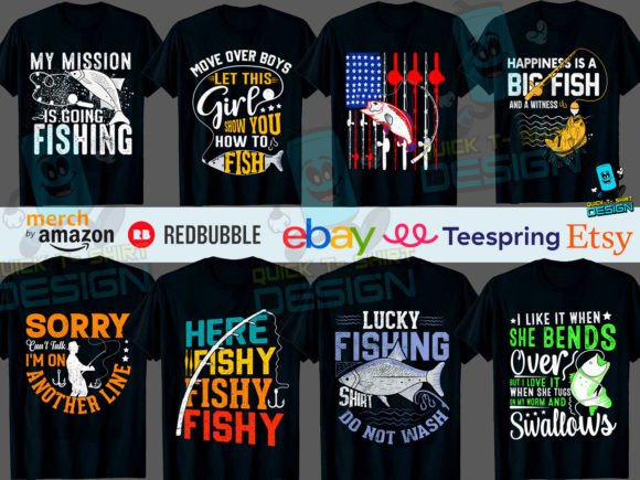 Fishing Funny Vector T Shirt Bundle Review