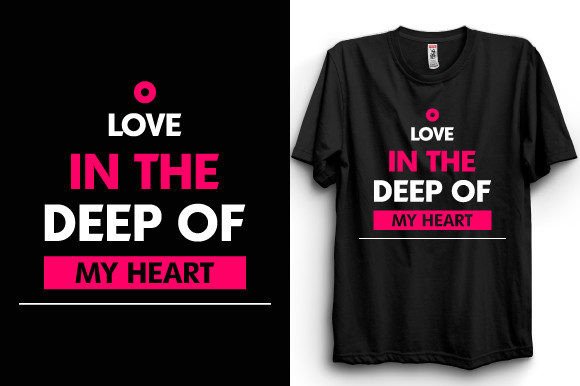 Love Romantic Typography T Shirt Vector Review