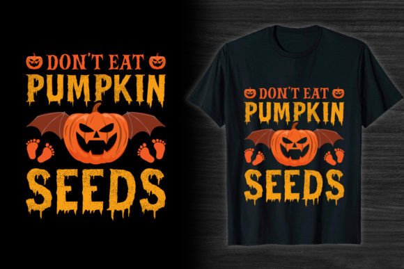 Pumpkin Seeds Halloween T-shirt Design Review