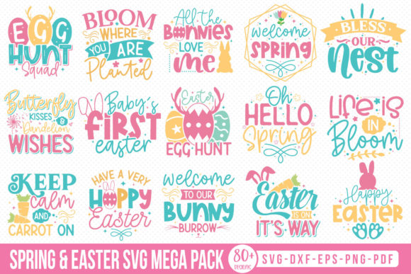 Spring Easter SVG Mega Pack Review